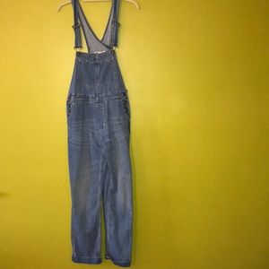 Free People Denim Overalls